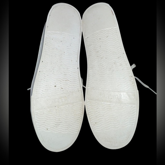 LADIES SOLUDOS NAVY BLUE SNEAKERS - Picture 5 of 9